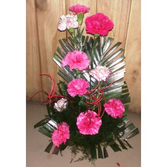 Pink carnation arrangement Online flower delivery in Jaipur Delivery Jaipur, Rajasthan